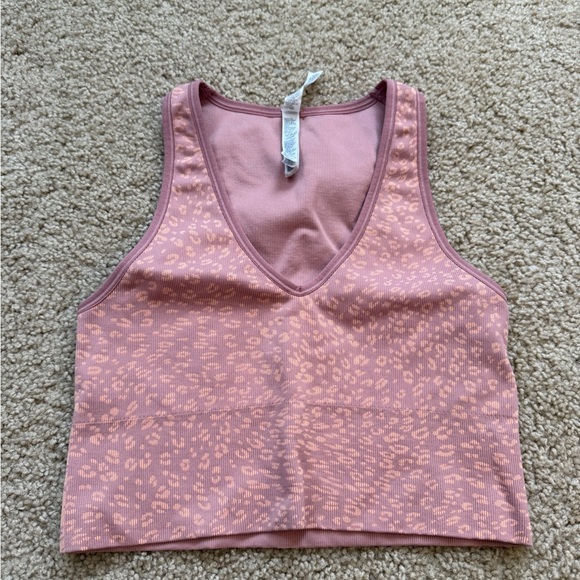 Athleta Tops - Athleta Pink Leopard Tank Top